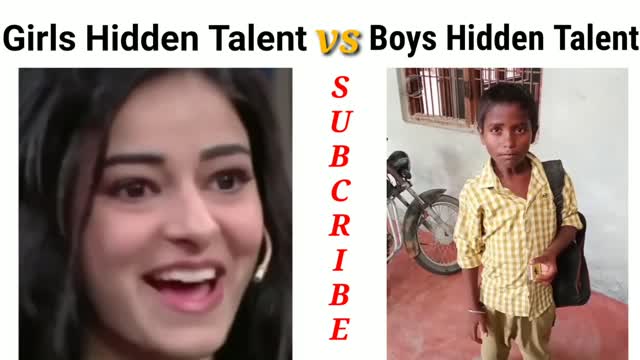 Girls hidden talent vs boys hidden talent