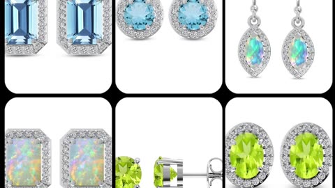 Discover our stunning collection of new earrings, featuring a variety of vibrant gemstones