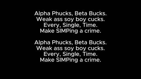 Alpha Fucks, Beta Bucks