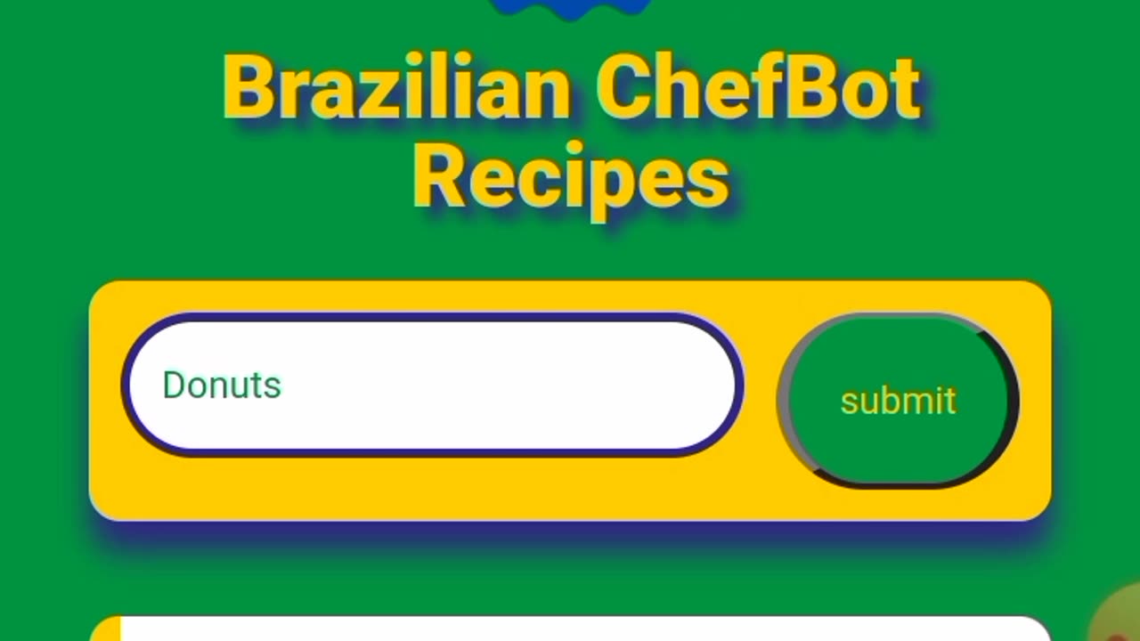 Generate Brazilian recipes using ChefBot