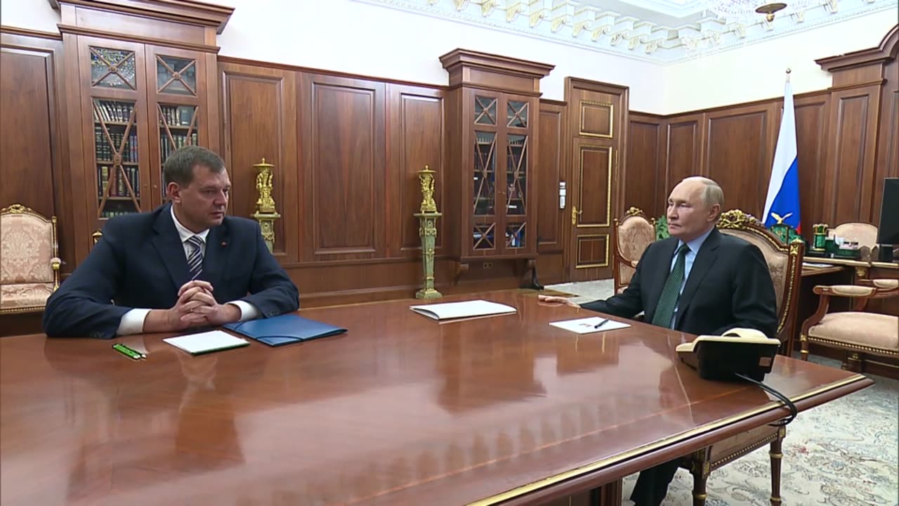 Vladimir Putin held a working meeting with the Governor of the Zaporozhye region Yevgeny Balitsky