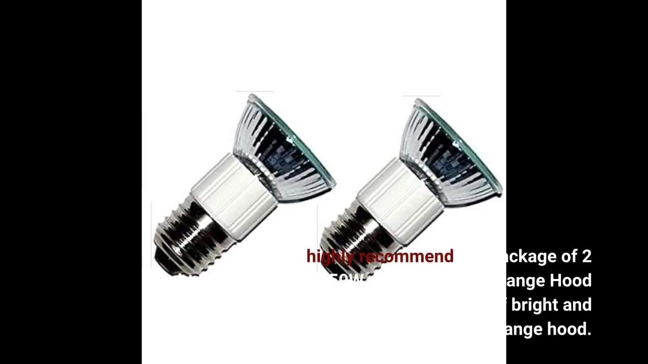 Package of 2 Light Bulbs, Z0B0011 50W JDR E27 75mm Range Hood Appliance Lamps