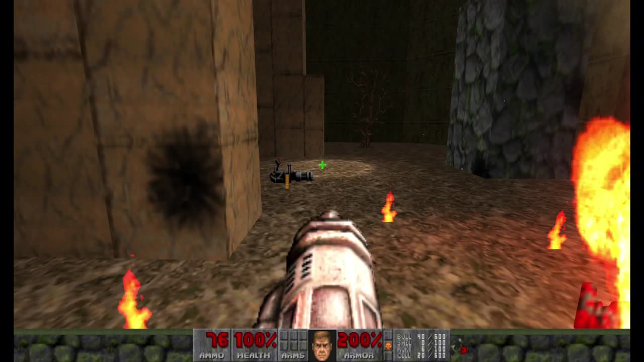 Brutal Doom - Plutonia - Pistol Start - Hard Realism - The Crypt (MAP13)