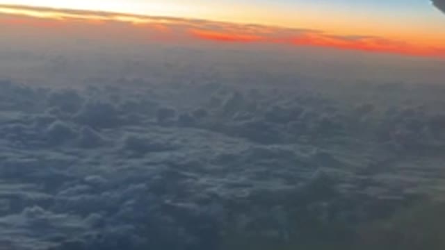 the sky seen from the plane