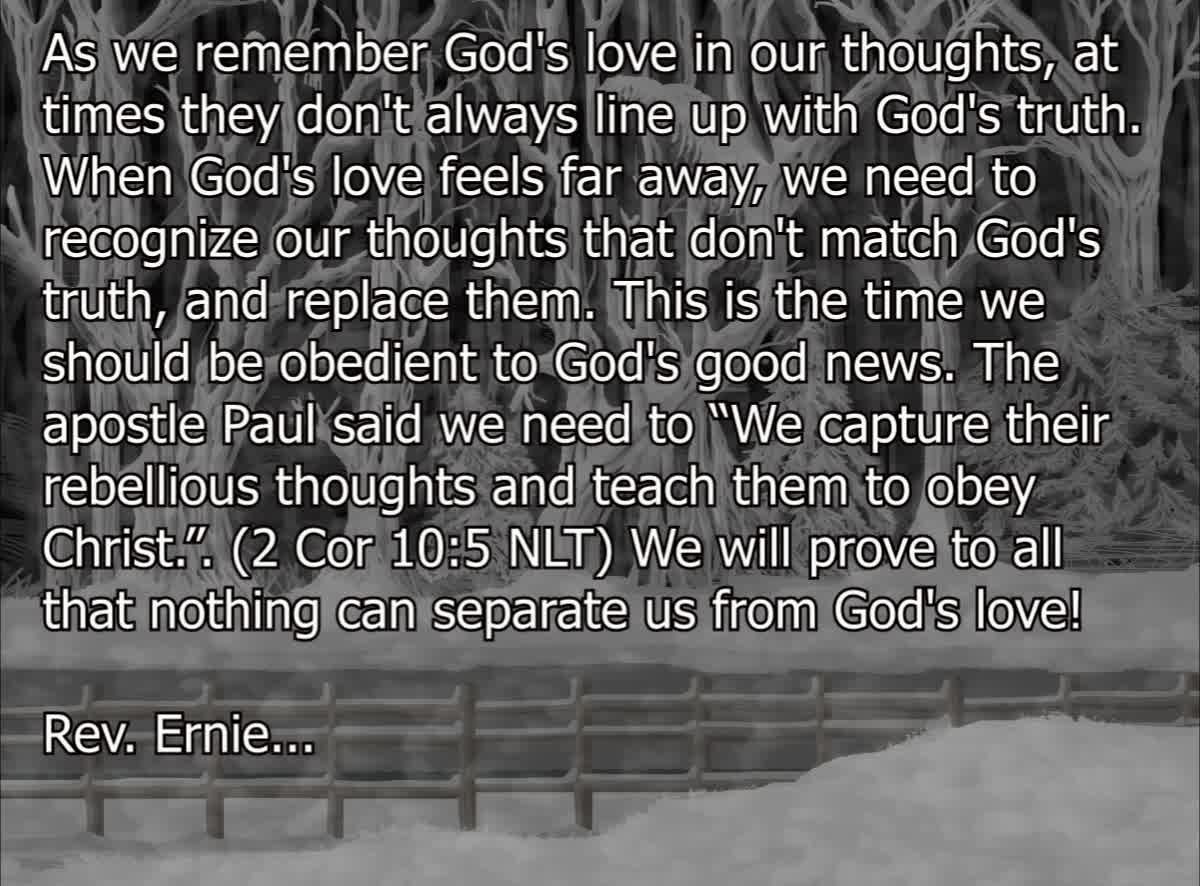 Daily Message from Rev. Ernie, Feb. 1 2022
