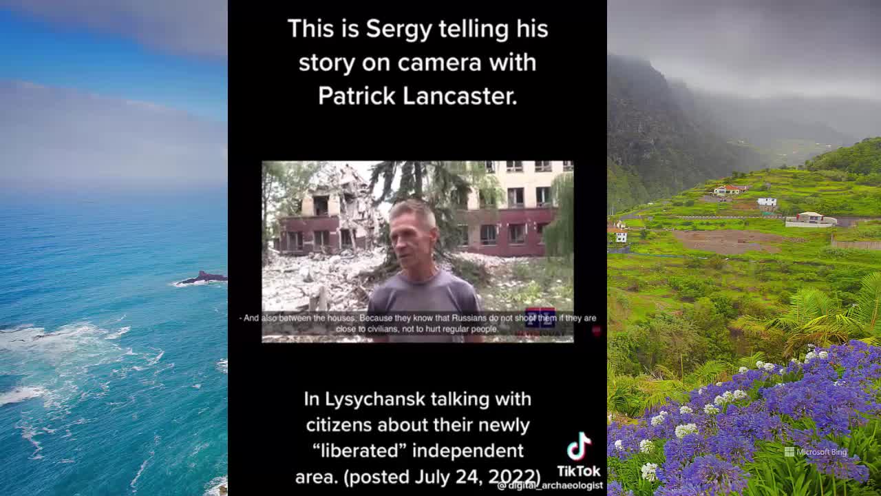 Sergy discussing Ukraine with Patrick Lancaster