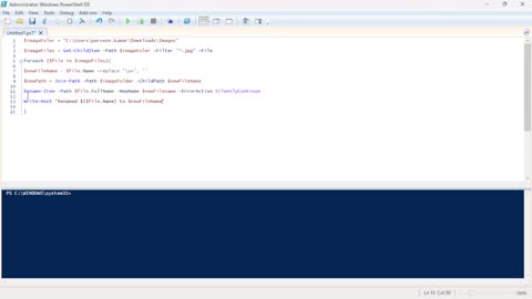 PowerShell Script to Remove Spaces from Image Filenames