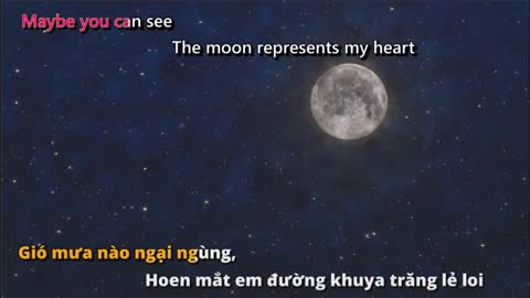 kbkaraokeking The Moon Represents My Heart Chinese English