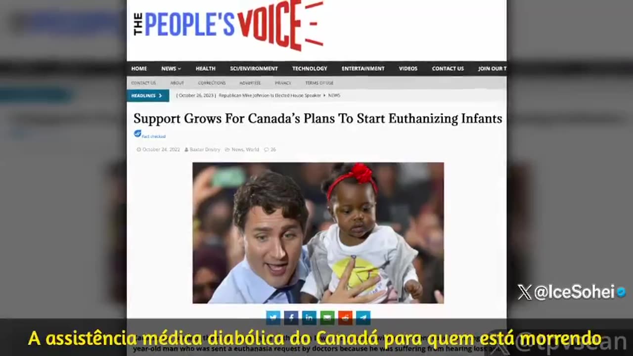 Canadá 🇨🇦 é ⚠️ flagrado coletando sangue e órgãos de bebês 👶💉 para VIPs de elite 🌟.