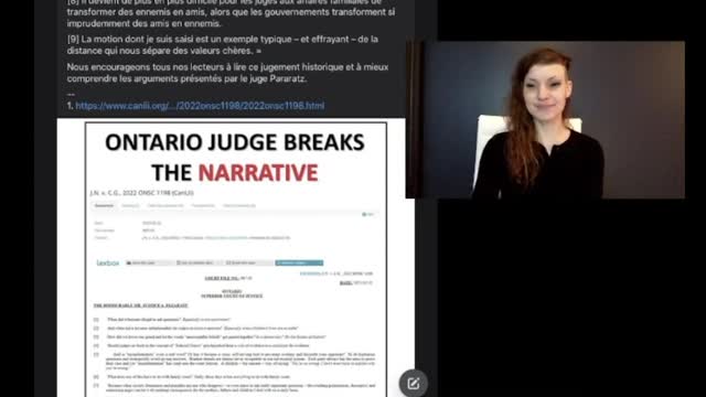 LSQ - Ontario judge breaks narrative