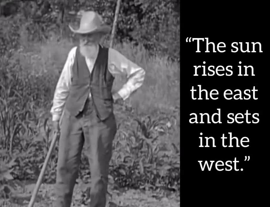 Farmer born in 1842 talks about life and change. Filmed in 1929.