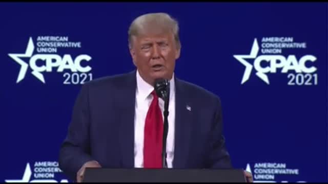 Donald Trump speaks at CPAC 2021