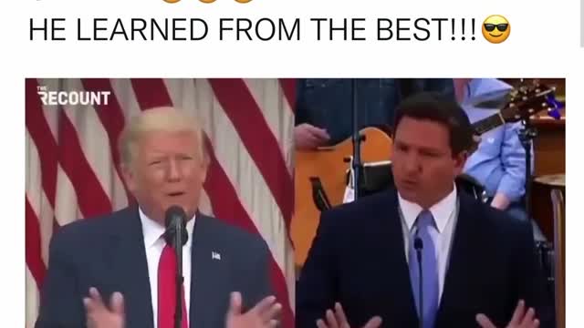 Trump and DeSantis learned from the same teacher?