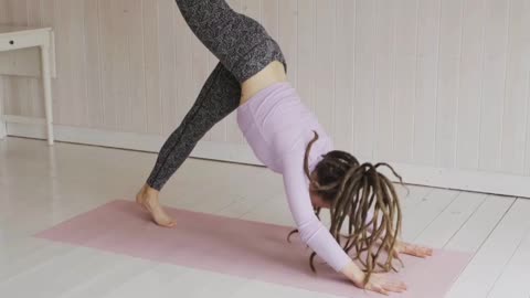 Woman Stretching