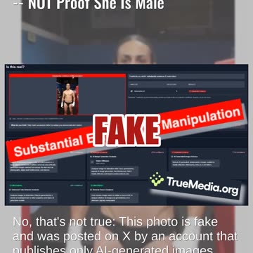 Fact Check: Fake AI Image Of Shirtless Boxer Is NOT Imane Khelif -- NOT Proof She Is Male