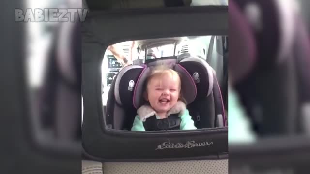 Baby laughing