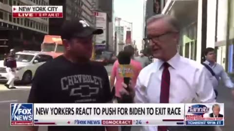 Steve Doocy asks a few New Yorkers - Should Biden drop out?