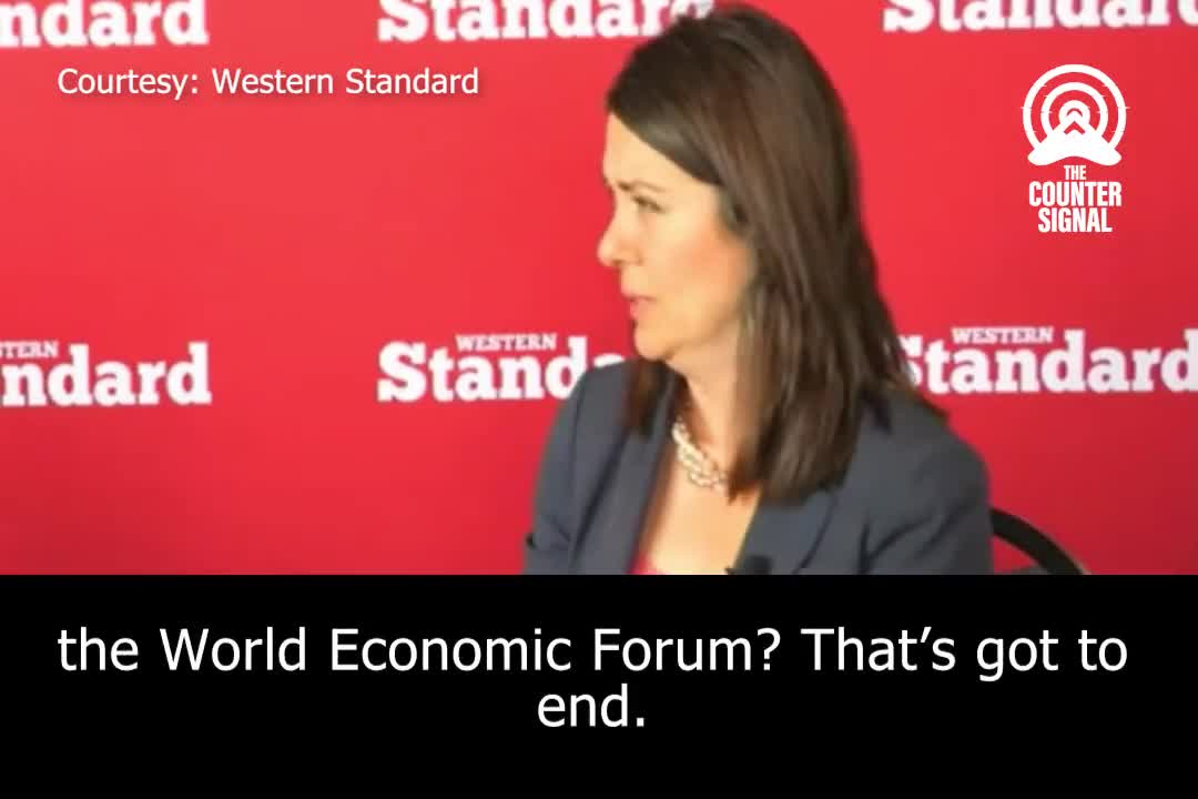 Premier Danielle Smith Slams WEF, Vows to End Alberta Government's Business Dealings With Them