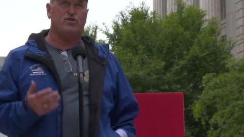 Dad Ned Lang LAA Rally against political persecution