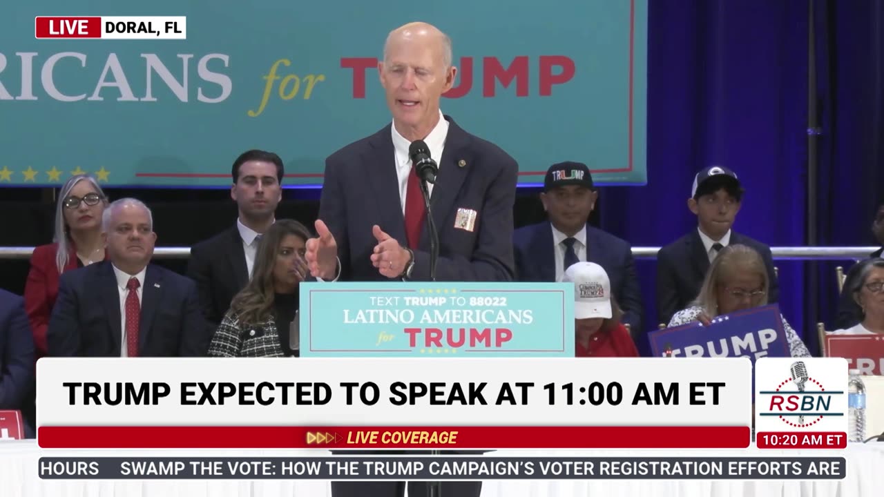 FULL SPEECH: Senator Rick Scott Speaks at Latino Roundtable in Doral, FL - 10/22/24