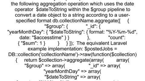 Laravel MondoDB How to count and groupBy records