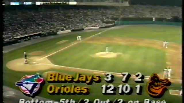 Blue Jays de Toronto vs Orioles de Baltimore 27 Juin 1989