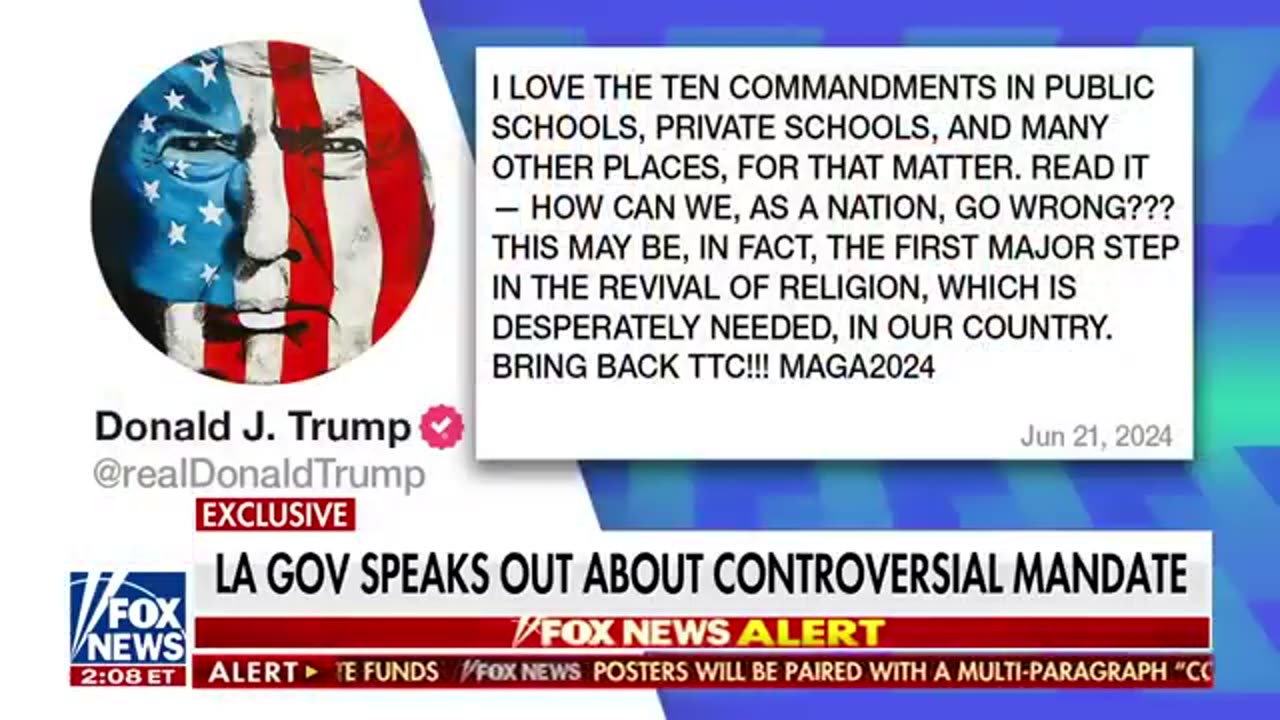 Gov. Jeff Landry defends displaying the 10 Commandments in Louisiana schools Fox News