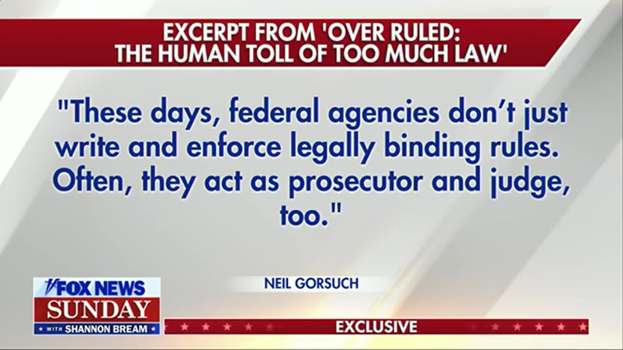 Justice Gorsuch warns that an ‘explosion’ of new laws could hinder Americans’ freedoms