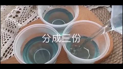 Handmade Starry sky pudding.