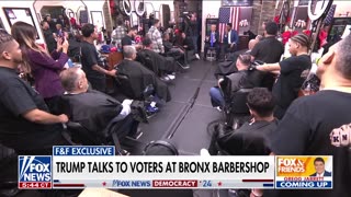 Donald Trump Visits Bronx Barbershop