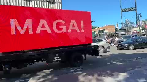 Pro-MAGA Mobile Billboard Display in Metro Detroit!