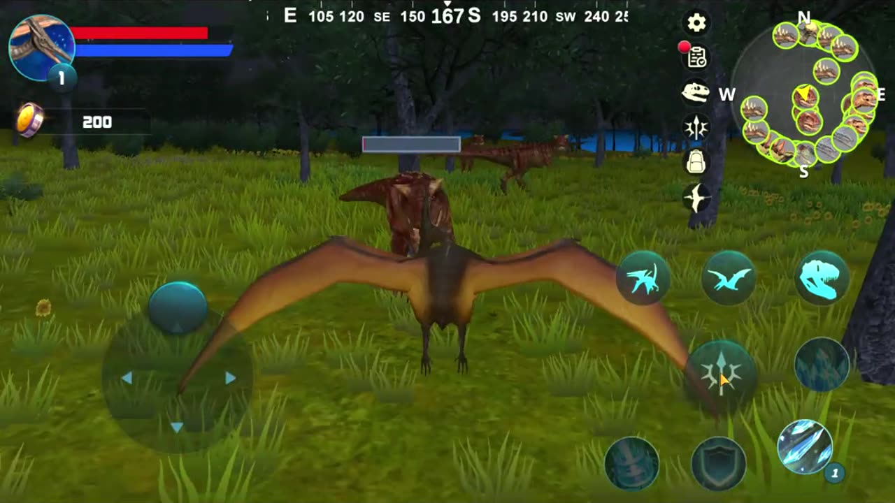 Fierce Dinosaur Fight in Pteranodon Simulator Game - Part 1