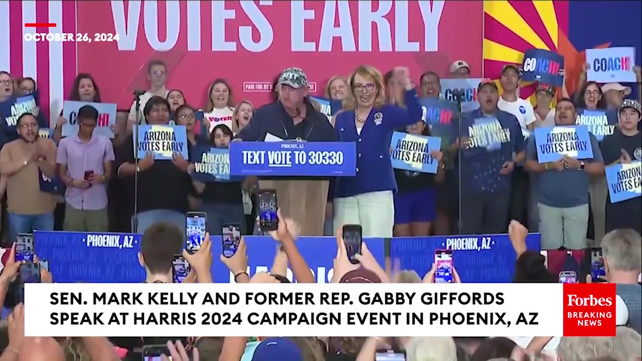 'Leaders Who Are Ready To Serve All Of America'- Mark Kelly And Gabby Giffords Laud Harris And Walz