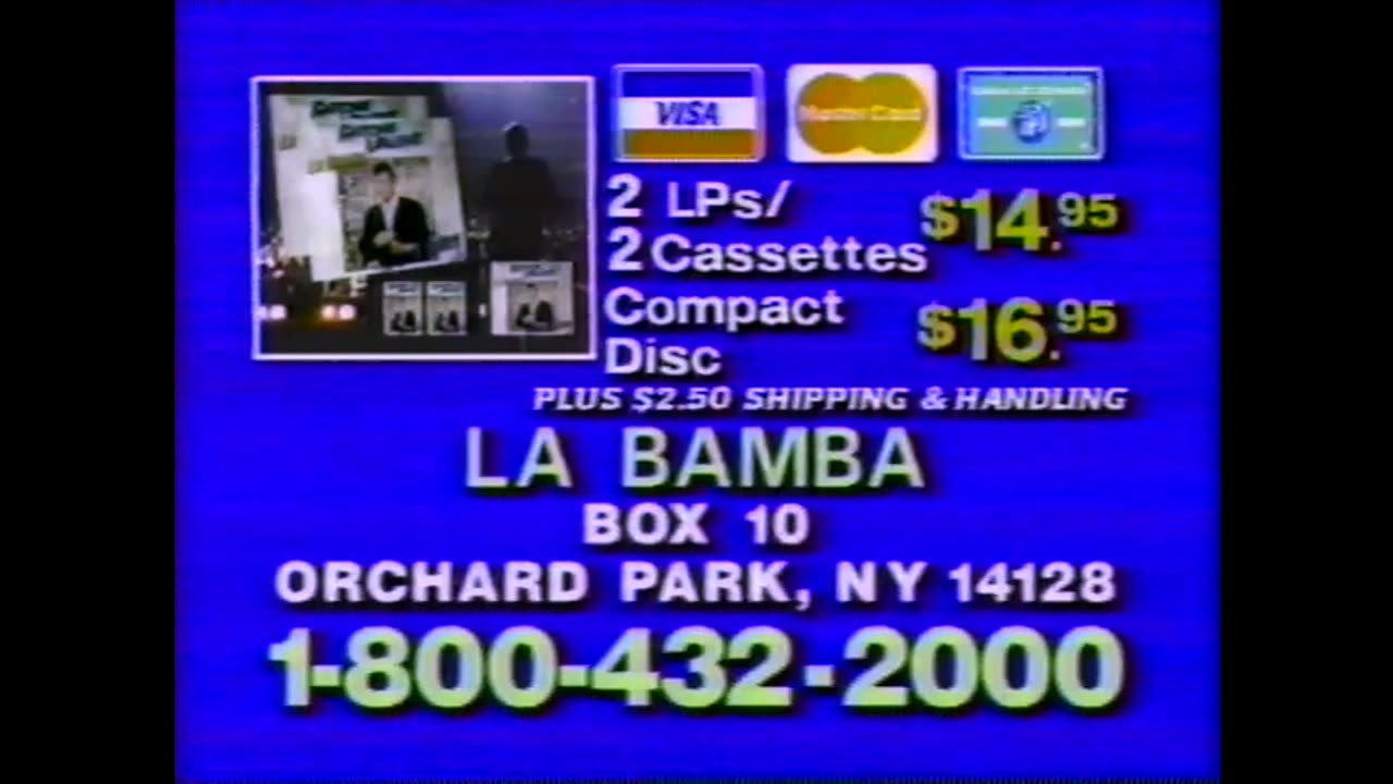 January 20, 1988 - Richie Valens Mail Order Album 'La Bamba'