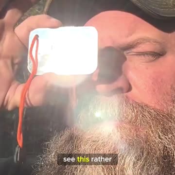 Grab anyone's ATTENTION using this SIGNAL MIRROR