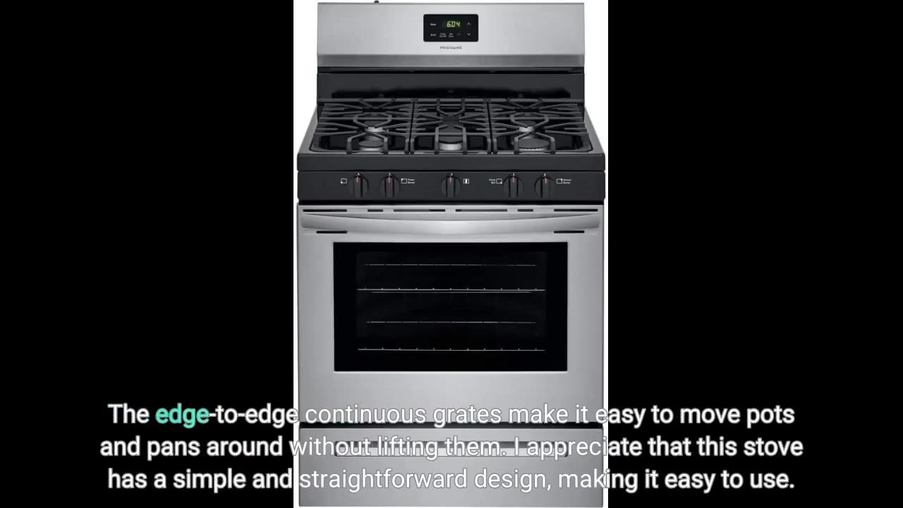 Frigidaire FCRG3052AS 30" Freestanding Gas Range with 5 Sealed Burners 5 cu. ft. Oven Capacity...