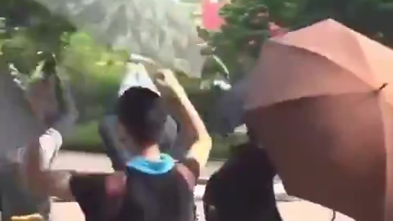 The people of Hong Kong are cutting down facial recognition cameras and towers.