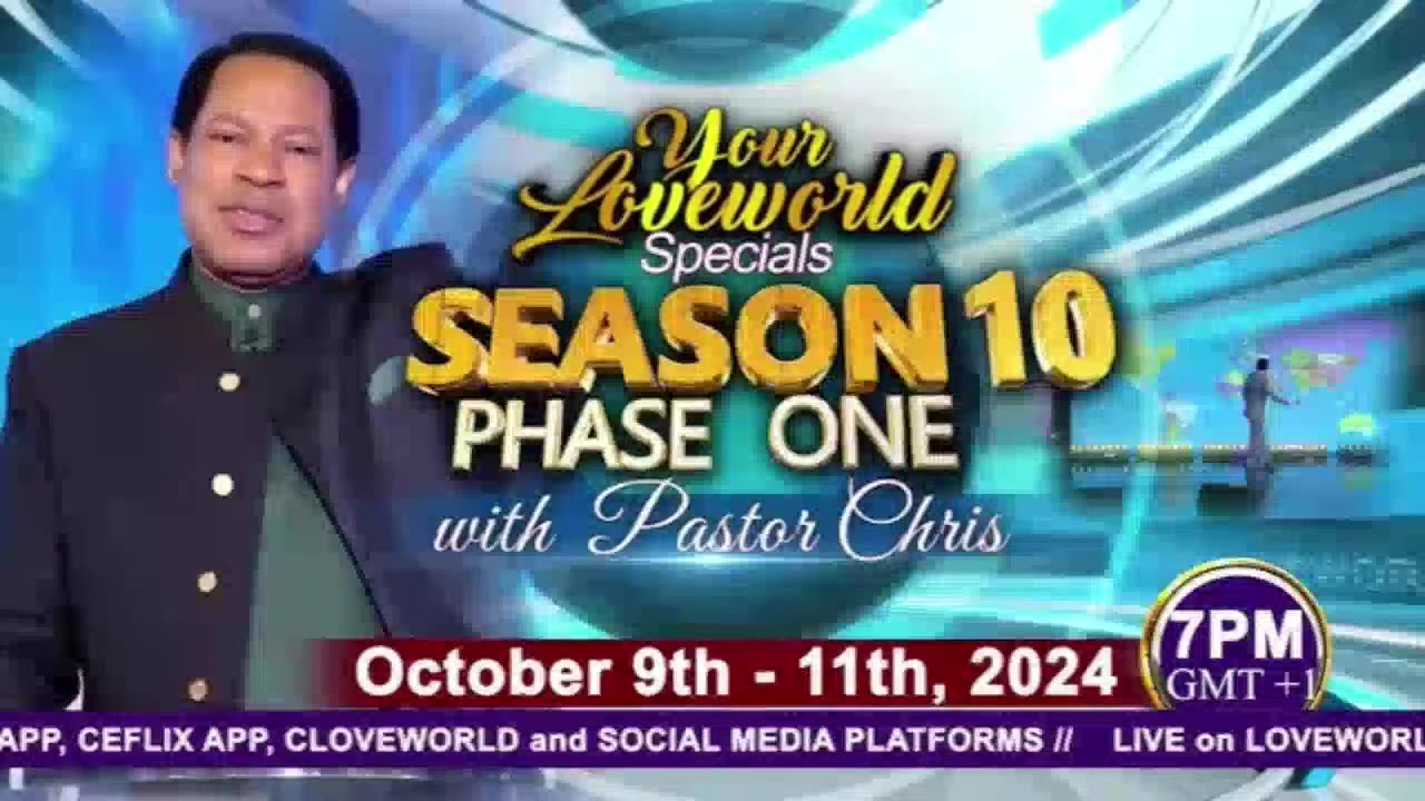 YOUR LOVEWORLD SPECIALS WITH PASTOR CHRIS - SEASON 10 - PHASE 1 - DAY 2 - OCTOBER 10th, 2024