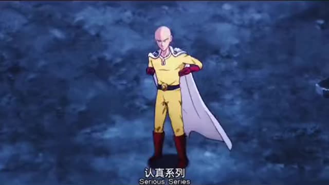 Saitama serious table flip , anime Saitama