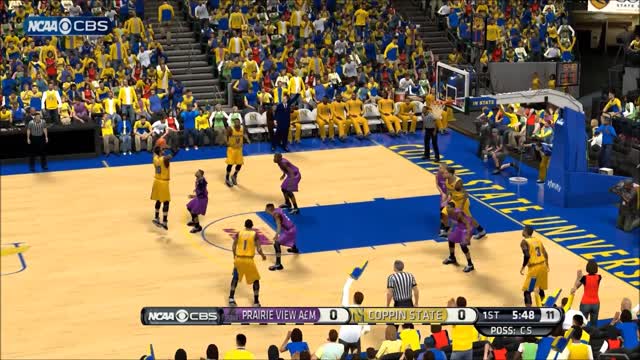 NBA 2k14 HBCU Basketball Mod Prairie View A&M vs Coppin State