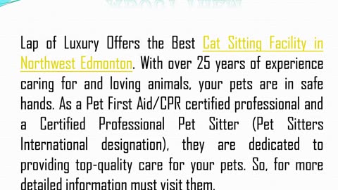 One of the Best Pet Care Service in Northwest Edmonton