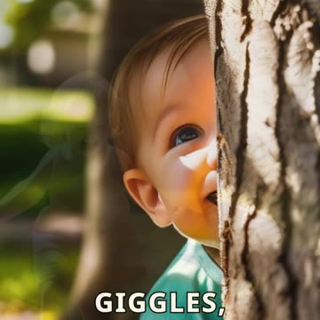 Toddler and Dog Team Up for Hide and Seek