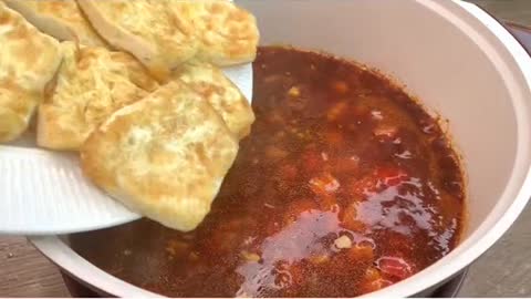 There's tofu at home. Don't mix it cold