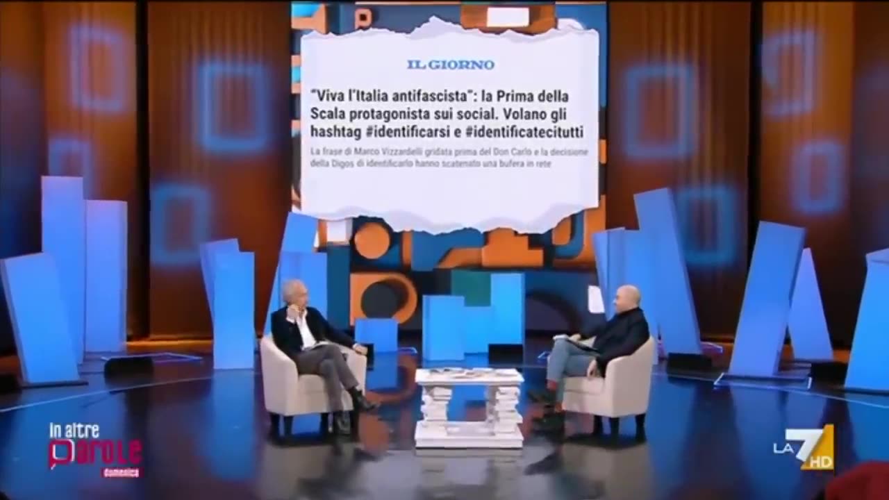 Marco Travaglio in tv sul consenso al governo di Lady Aspen Giorgia Meloni,Quando si tireranno le somme di questi cosa hanno fatto di tutto quello che avevano promesso agli italiani?NIENTE e NON MANTERRANNO NIENTE DELLE LORO PROMESSE APPUNTO