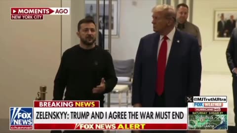 Trump Drops Statement Before Meeting With Zelenskyy