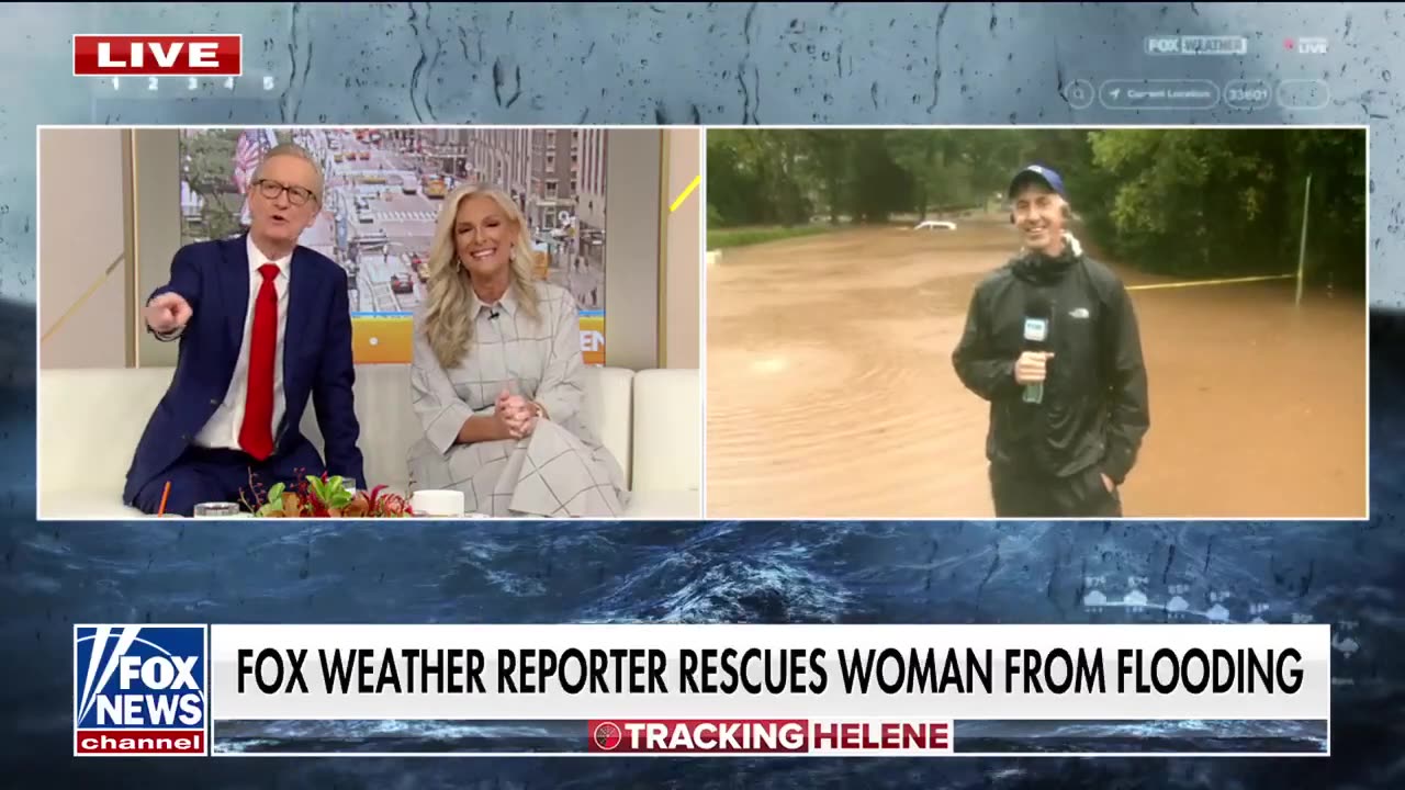 FOX Weather reporter rescues woman from car as floodwaters rise