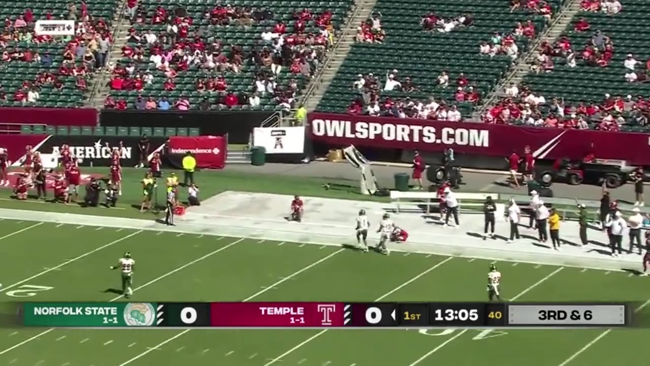 Norfolk State vs Temple Highlights | College Football Week 3 | 2023 College Football