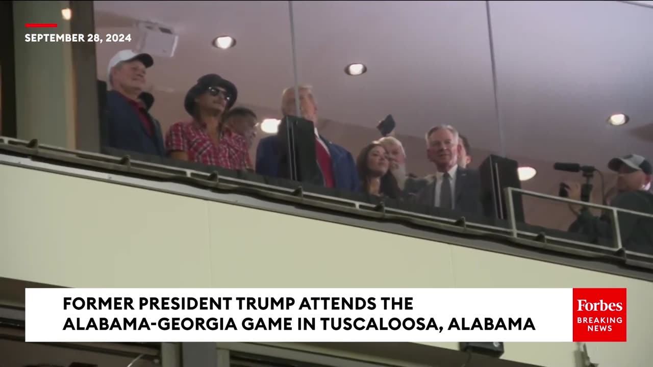 BREAKING NEWS: Trump Attends Alabama- Georgia Game With Kid Rock, Katie Britt, Herschel Walker, More