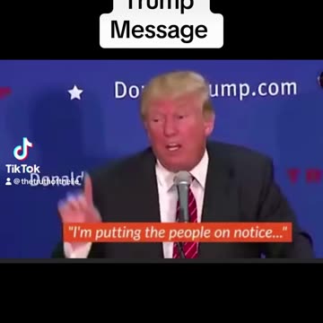 Trump message
