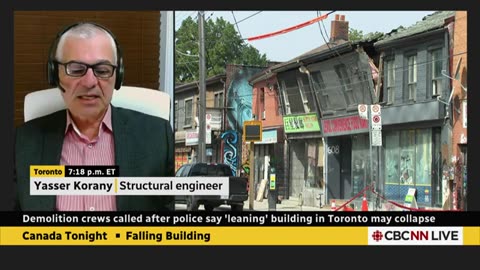 Toronto’s leaning building may collapse, police say. An expert blames deteriorat